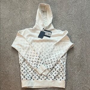 Louis Vuitton White Monogram Sweatshirt